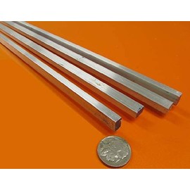 6061-T6511 Aluminum Bar .250" Thick x .375" Width x 36.00" Length 4 Pieces