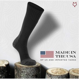 Fox River Military Wick Dry Maximum Mid Calf Boot Sock (Med/Black)
