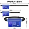 Labeol Waterproof Fanny Pack, 2 Pack Waterproof Pouch with Waist