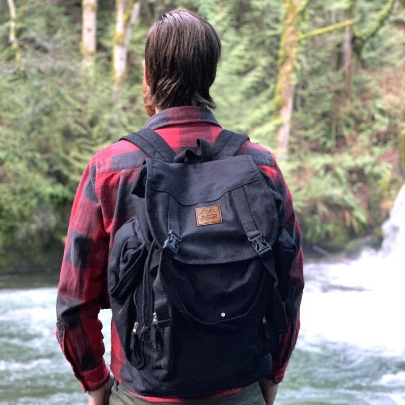 ASR Outdoor 30L Heavy Duty Gold Prospecting Backpack, Canvas Camping