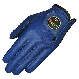 Ever-Bright Men's Golf Gloves OptiColor Premium Leather Golf Glove (Royal Blue, Right X-Large)