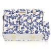 FifthStart Multiuse Large Blue Floral Diaper Caddy with Waist, Shoulder