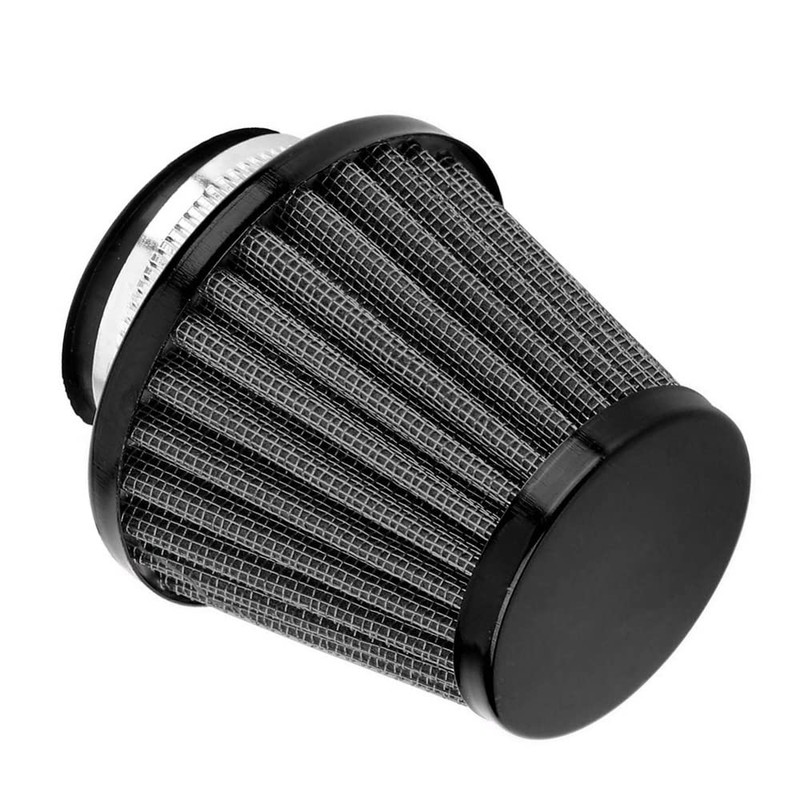 ETOPARS 2Pcs Black Motorcycle Air Intake Filter Kit Auto Cold