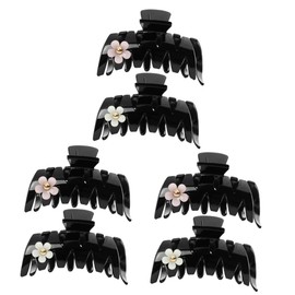 Beavorty 6pcs Daisy Hair Clips Elegant Hairpins for Women Girls for Bathing Everyday Use Design White Hair Accessories