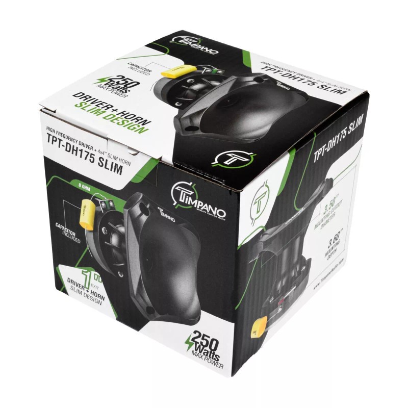 TIMPANO AUDIO (2) TIMPANO TPT-DH175 SLIM 500W 8 OHM 1"