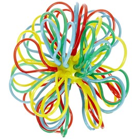 Sportime Hand Balls SureKatch Ball with Catching Loops - 4 inches - Multicolor