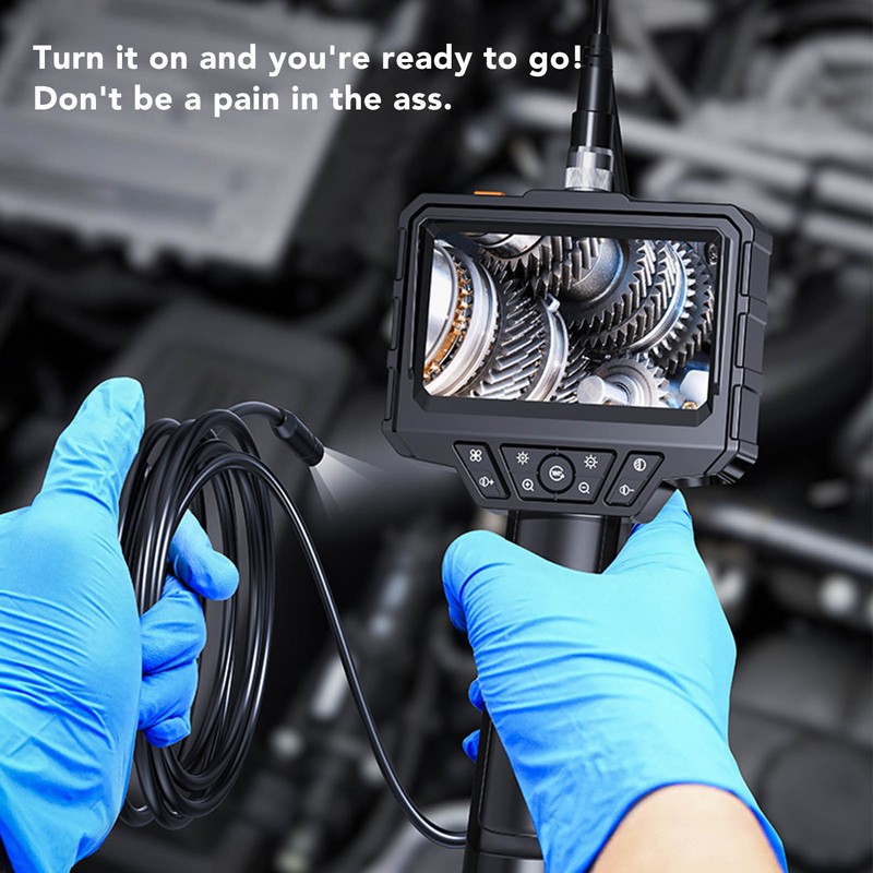 Endoscope Camera 4.3 Inch HD 1080P Inspection Snake Camera with
