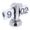 Vintage Digital Flip Down Clock Battery Powered Time Adjustable Stainless