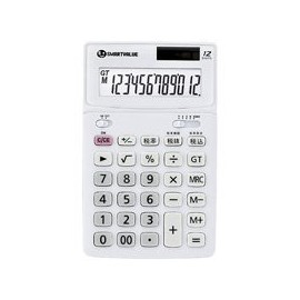 PLUS(プラス) [830027] 中型 電卓 ホワイト K071J