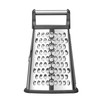 HENDI Square Grater, 4-Sided, with Container, Non-Slip Base, Fine, Medium,