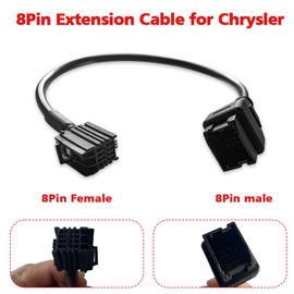 PARANNIC Obd2 Cable 12 8 Extension Adapter Cable for DS808 Maxisys MS905 MS906 MS908 Pro Maxisys Elite Scanner Tool, 12+8Pin Security Bypass Cable (2 PCS)