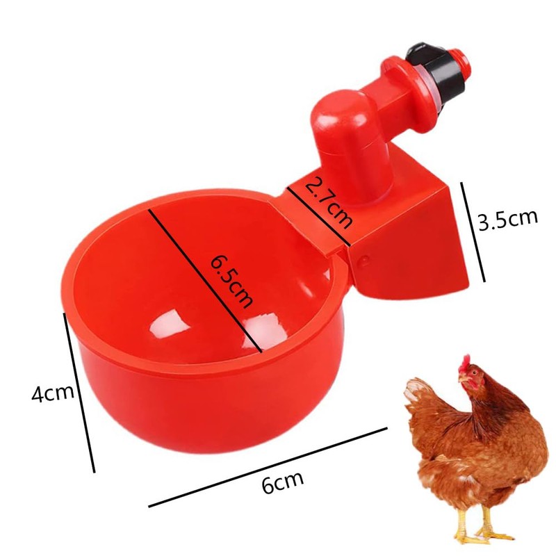 Naisfei 12 Pack Chicken Waterer, Chicken Watering Cups, Automatic Chicken