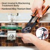 Sharp-tec Plumbers Wrench Set, 2-Piece Tongue-and-Groove Pliers, Quick Adjustable Wrench