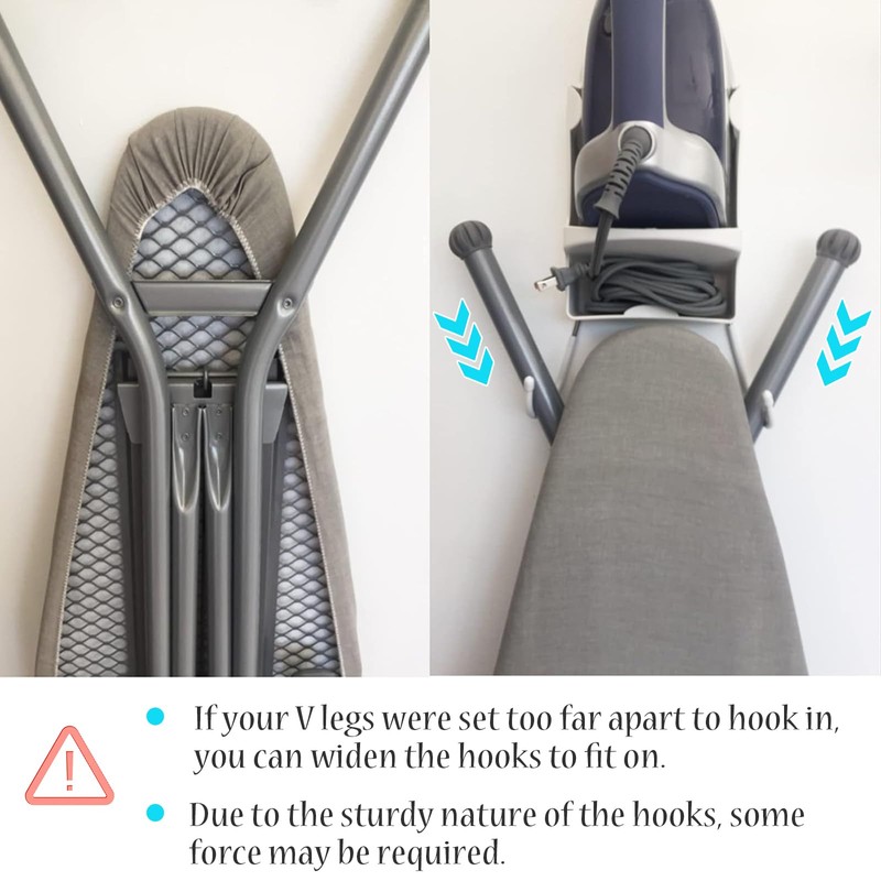 Wall Mounted Ironing Board Rack Electric Iron Holder Household Bathroom