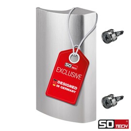 SOTECH Seja II Balcony Door Handle Aluminium Stainless Steel Look 85 x 40 x 20 mm Door Handle Patio Door Handle