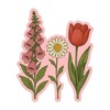 Foxglove Daisy Tulip FDT Cling - Vibrant Static Cling Window