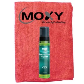 Bowlerstore Products Storm Reacta Foam Bowling Ball Cleaner - 8oz with Moxy Micro Fiber Cleaning Towel (Red)
