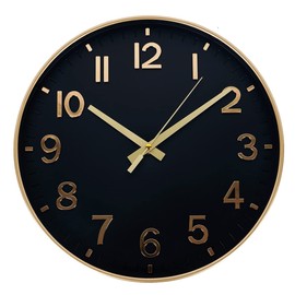 Wall Clock, Radio Clock, Stylish, Scandinavian Continuous Second Hand, Silent, Wall Clock, Nighttime Second Hand Stop, Wall Clock, Home, Bedroom, Room Decoration, Gift, Interior, Large Number, Easy to