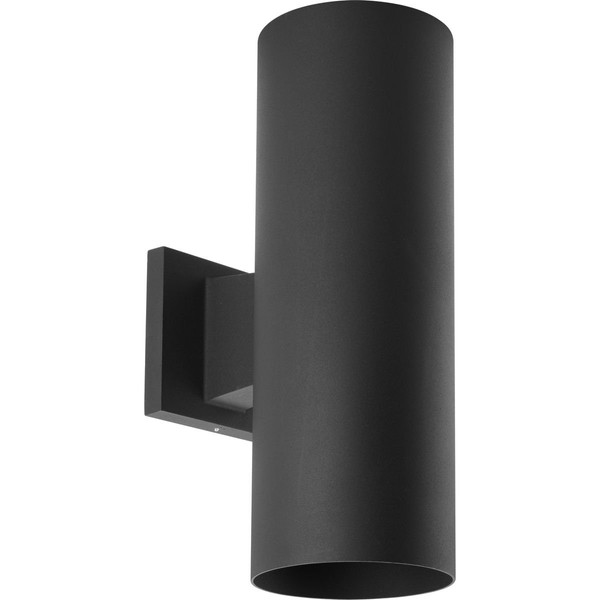 Cylinder Collection 5" Modern Outdoor Up/Down Wall Lantern Light Black
