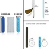 Iridesi Professional Mini Blue Finger Nail Files 120/240 Washable Emery