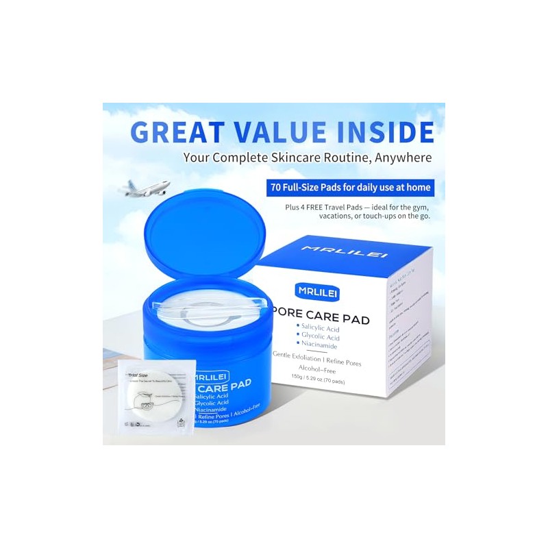 BHA Salicylic Acid Toner Pads - Exfoliating & Pore Care