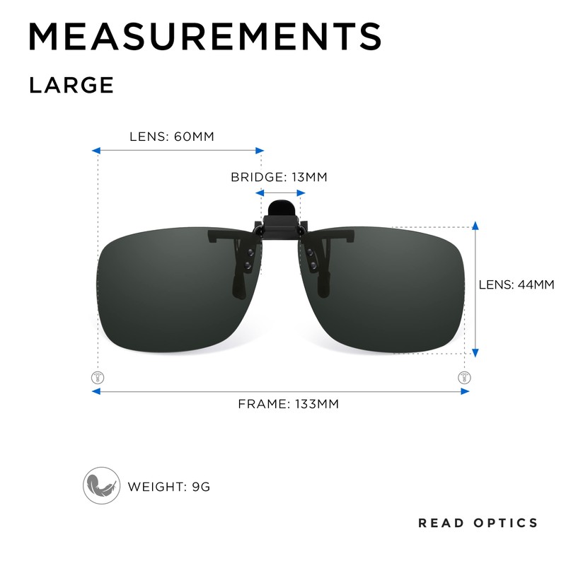 Read Optics Clip On Sunglasses Blue Light Glasses Drivers Glasses