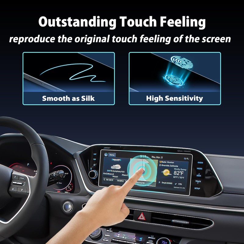 ZCLINKO for 2020-2023 Hyundai Sonata Screen Protector 10.25Inch 2023 Sonata
