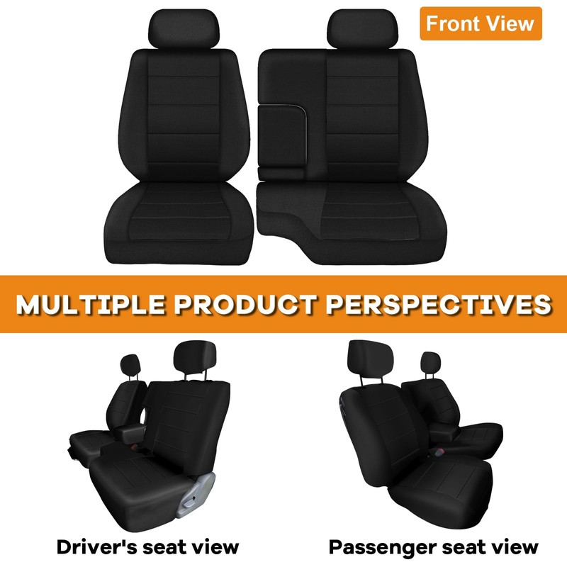 Kistrba Truck Seat Cover Compatible with 1995-2000 Toyota Tacoma, Knitted