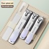 Set 4in1 Gunting Kuku, bag putar Stainless Steel anti-rust, nyaman