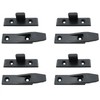 HJGarden 4Set Black Keku Suspension Fittings Quick Fitting Furniture Panel