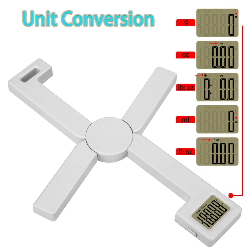 Folding Digital Kitchen Scale, Highly Accurate Compact Small Scale with