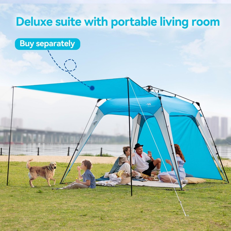 8.2'x8.2' Pop Up Canopy, 2023 Upgraded Outdoor Canopy, Portable Instant