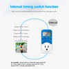 Timer Outlet, Digital Outlet Timer with Countdown/Repeat Cycle Intermittent, Indoor