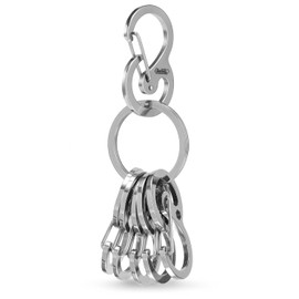 KeyUnity - Mini Clips de mosquetón de Acero Inoxidable, Llavero Organizador para Llaves, Linterna, Cuchillo Plegable y silbatos