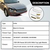 SecosAutoparts Front Bumper Lower Grille and Foglight Grill Cover Fit