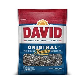 DAVID SEEDS Roasted and Salted Original Jumbo Sunflower Seeds, Keto Friendly,...