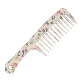 TOVINANNA 3pcs Big Teeth Combs Hair Styling Combs Wide Teeth Hair Combs Straight Handle Combs Hairdressing Combs Printing Haircut Combs