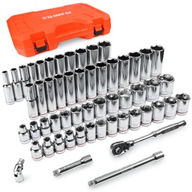 JU JIAN TEC 55-Piece 3/8" Drive Master Impact Socket Set