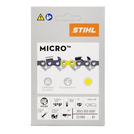 Genuine OEM 20" Chainsaw Chain 0.325" Pitch, 0.050" Gauge, 81 Drive Link, Rapid Micro (23RM 81) Fits STIHL 026, MS260, MS261, MS270, MS271, MS290, MS291 Chainsaws 3693-005-0081