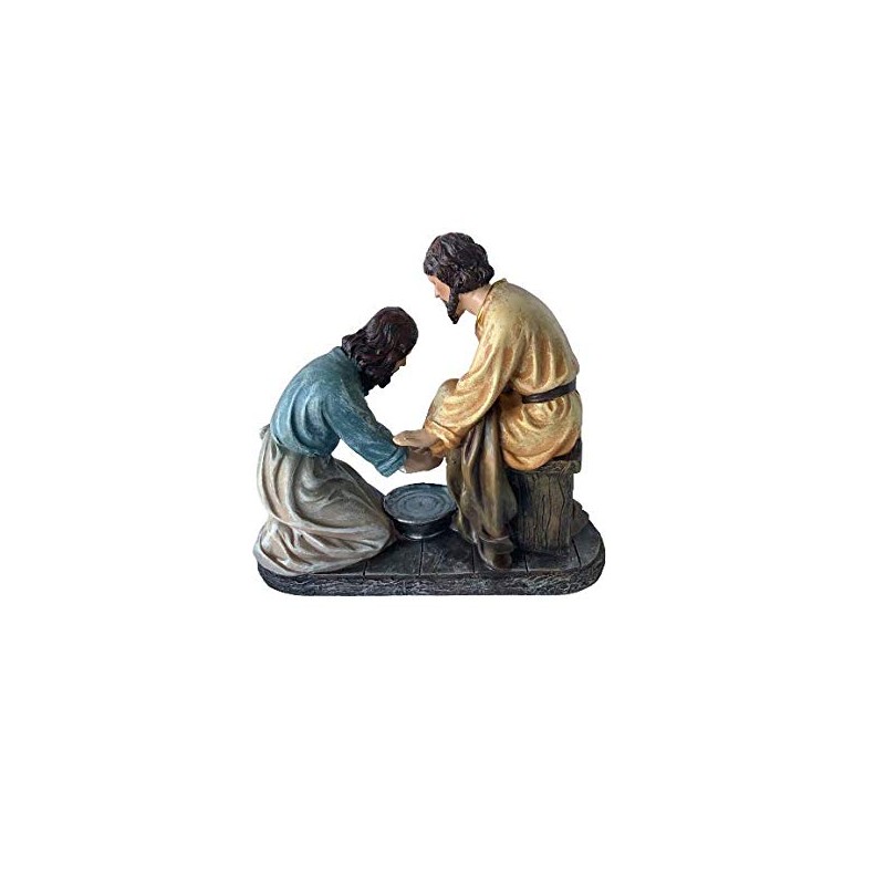 Lavatorio De Pies 8" Jesus Washing His Disciple's Feet Religious