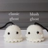 Crochet Pink Pumpkin & Ghost Hanger - Ghost: Classic