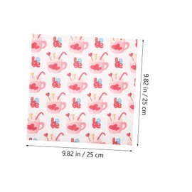 KONTONTY 8pcs Valentine's Day Fabric Squares Set Romantic Patchwork for DIY Crafts Decorative Fabric for Sewing Quilting Home Decor