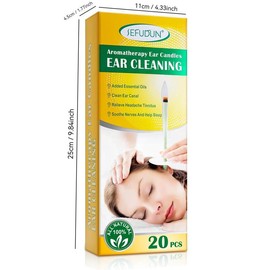 Aromatherapy Ear Candles, 20pcs/box Cleansing Ear Candles Tools for Deep Sleeping, Ear Care Product for Women & Men Stress Relief, Manual Ear Wax Remover,  Ear Wax Removal Tool