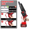 8 inch Mini Chainsaw Cordless One-Handed Lightweight 21V Electric Battery