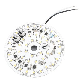 Ceiling Fan Light Replacement Panel 3.93inch Led AC120V 18W 2000LM Dimmable Ceiling Fan Light Board for Bedroom Living Room Warm Light 3000K