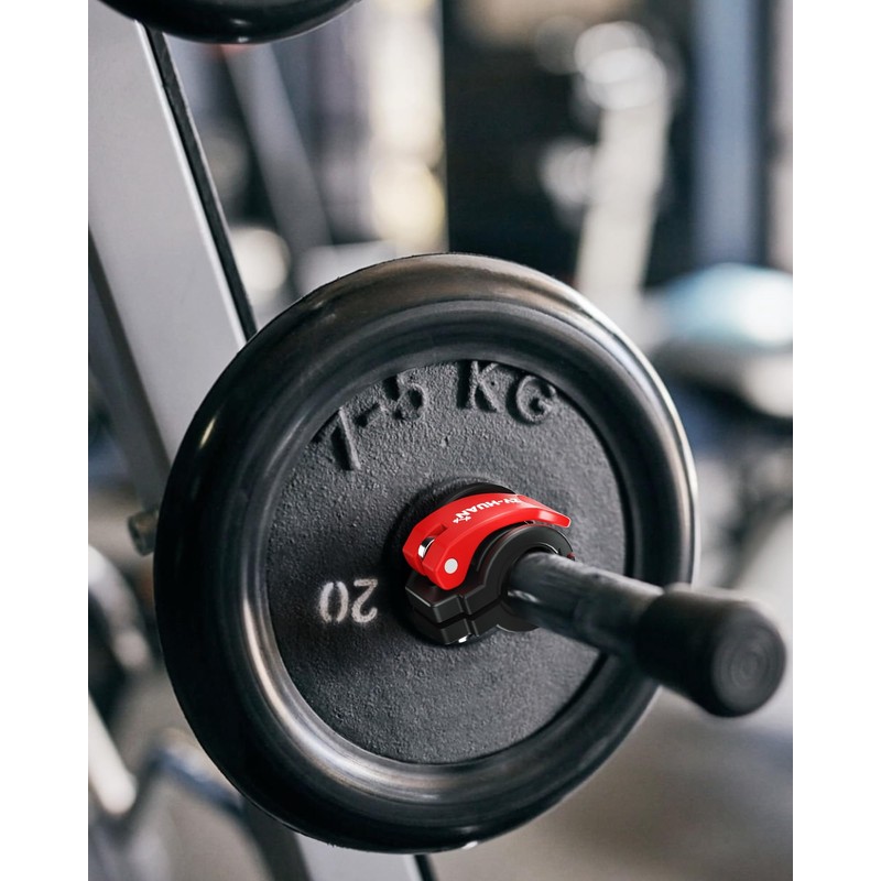 ZY-HUAN Barbell Clips 1 inch Barbell Clamps 0.9-1.18inch Quick Release