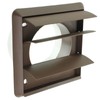 SPARES2GO Universal Exterior Wall Tumble Dryer Venting Kit (Brown, 4"
