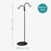 Navaris Shepherds Hooks for Outdoor - Hanging Bird Feeder Plant