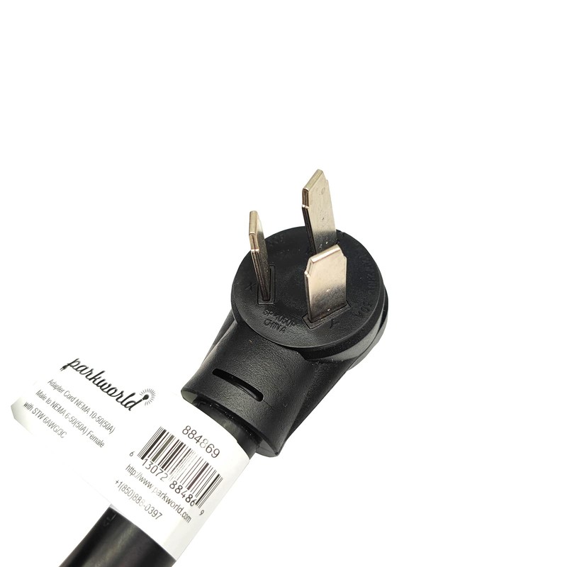 Parkworld Range/Stove/Oven Plug NEMA 10-50P to Welder 6-50R Welding Adapter
