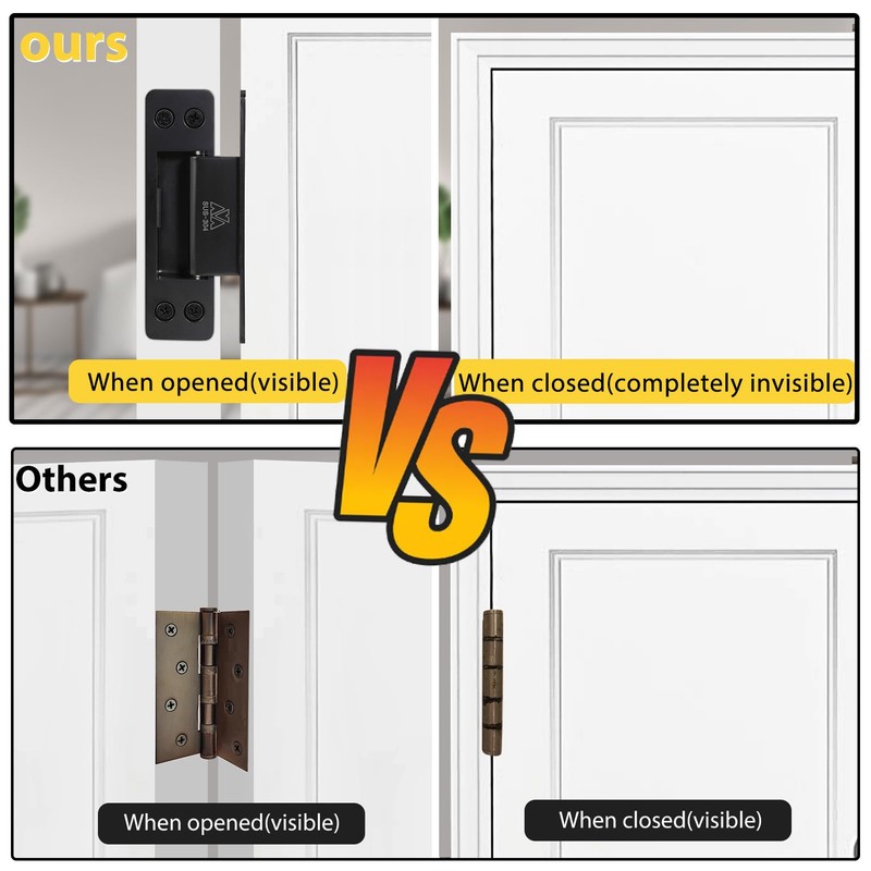 Hidden Door Hinge 5 Inch Hidden Hinges for Doors 2